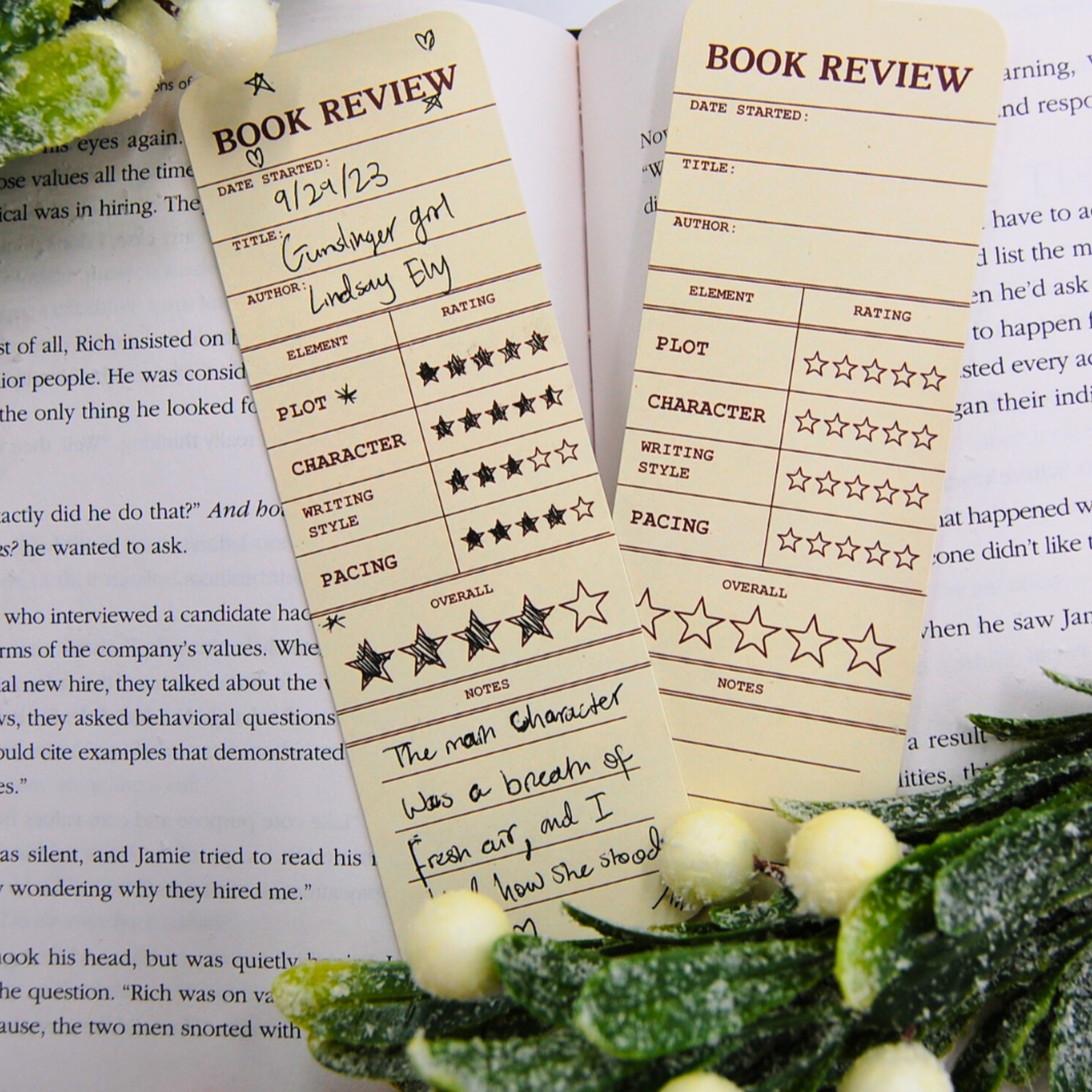 Book review bookmarks