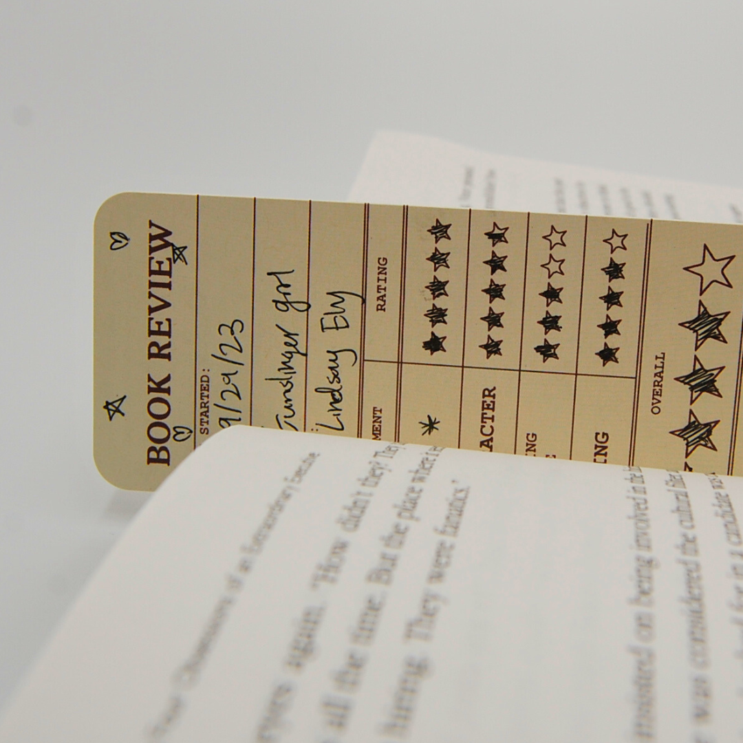 Book review bookmarks