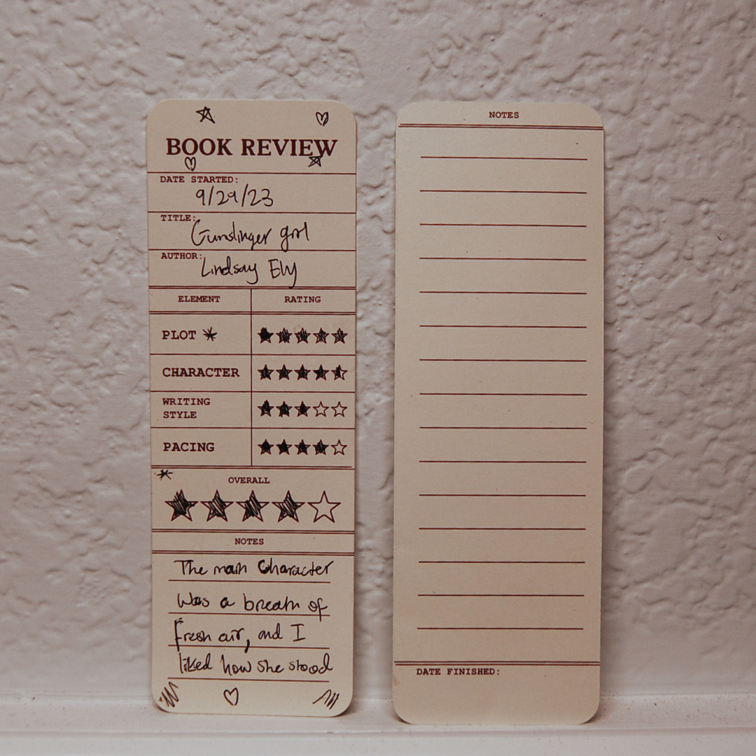 Book review bookmarks