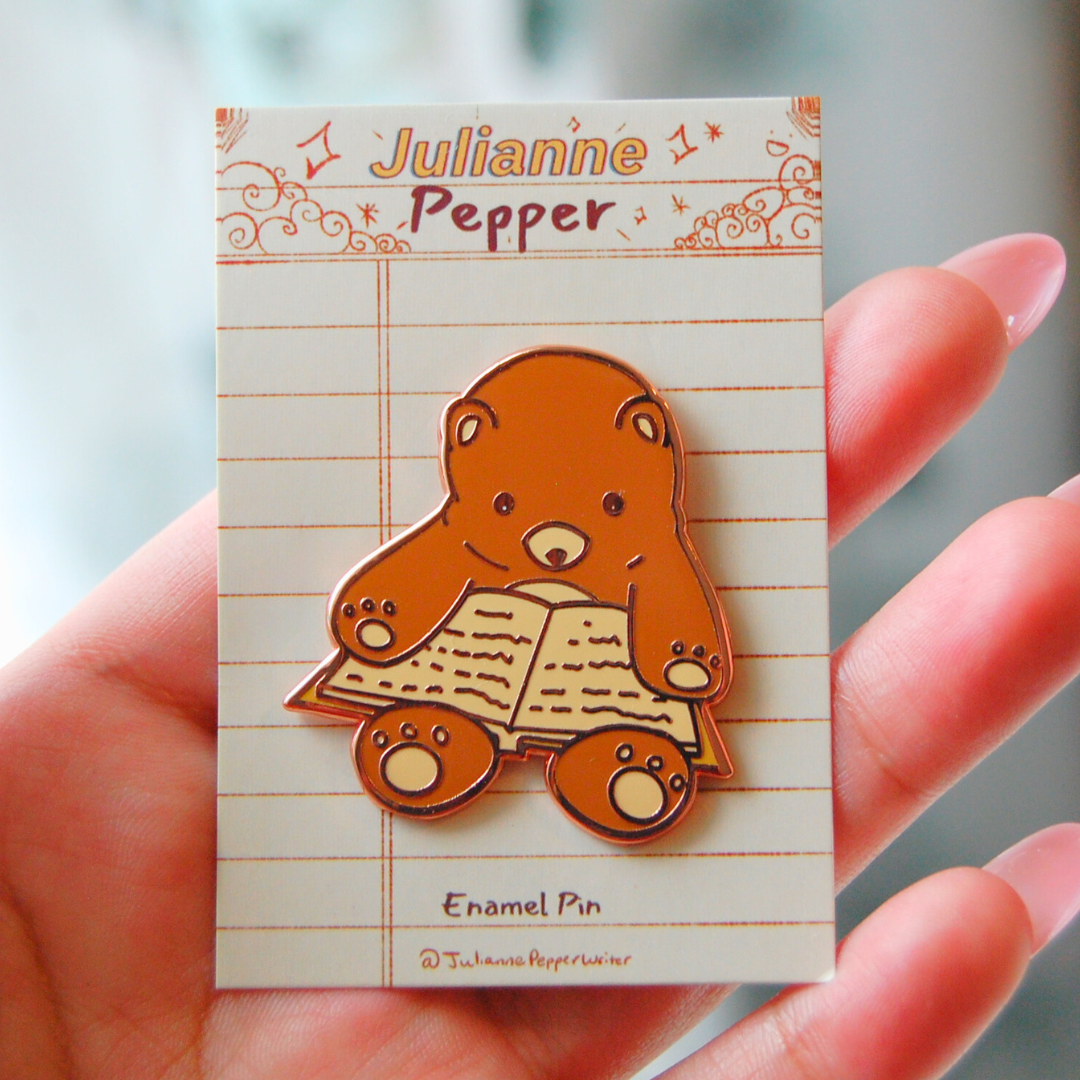 Jory, the baby book bear (pin)